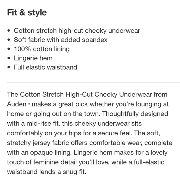 🌞 3/$5 • Auden • Cheeky - Picture 3 of 5